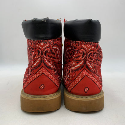 【現状渡し品】【メンズ】 NOT FOR SALE ノットフォーセール × ROGIC ロジック PAISLEY BOOTS ペイズリー ブーツ シューズ 靴 164-260416-as-12-izu サイズ：M カラー：レッド 万代Net店