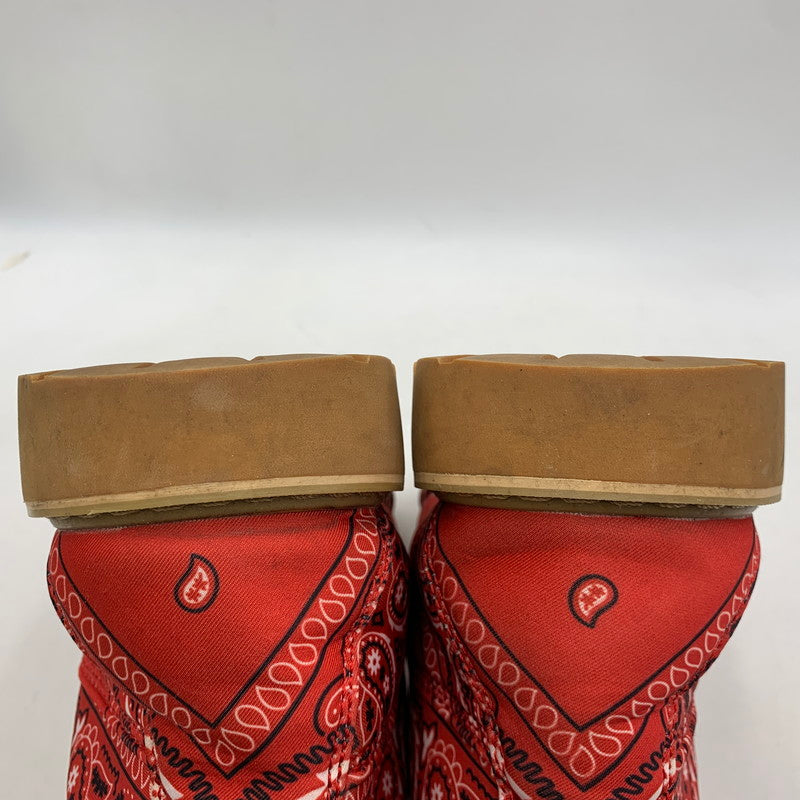 【現状渡し品】【メンズ】 NOT FOR SALE ノットフォーセール × ROGIC ロジック PAISLEY BOOTS ペイズリー ブーツ シューズ 靴 164-260416-as-12-izu サイズ：M カラー：レッド 万代Net店