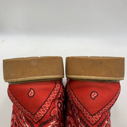 【現状渡し品】【メンズ】 NOT FOR SALE ノットフォーセール × ROGIC ロジック PAISLEY BOOTS ペイズリー ブーツ シューズ 靴 164-260416-as-12-izu サイズ：M カラー：レッド 万代Net店