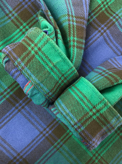 【中古品】【メンズ】 SUGAR CANE シュガーケーン TWILL CHECK WORK SHIRT SC29152 ツイル チェック ワークシャツ 長袖シャツ 145-260925-na-14-tagh サイズ：XL カラー：マルチカラー 万代Net店