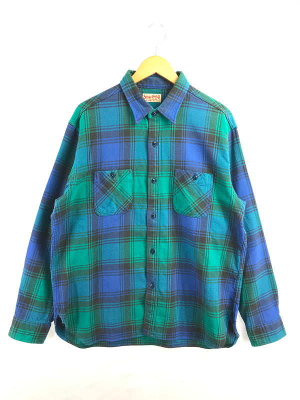 【中古品】【メンズ】 SUGAR CANE シュガーケーン TWILL CHECK WORK SHIRT SC29152 ツイル チェック ワークシャツ 長袖シャツ 145-260925-na-14-tagh サイズ：XL カラー：マルチカラー 万代Net店
