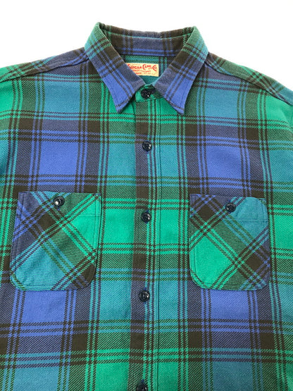 【中古品】【メンズ】 SUGAR CANE シュガーケーン TWILL CHECK WORK SHIRT SC29152 ツイル チェック ワークシャツ 長袖シャツ 145-260925-na-14-tagh サイズ：XL カラー：マルチカラー 万代Net店