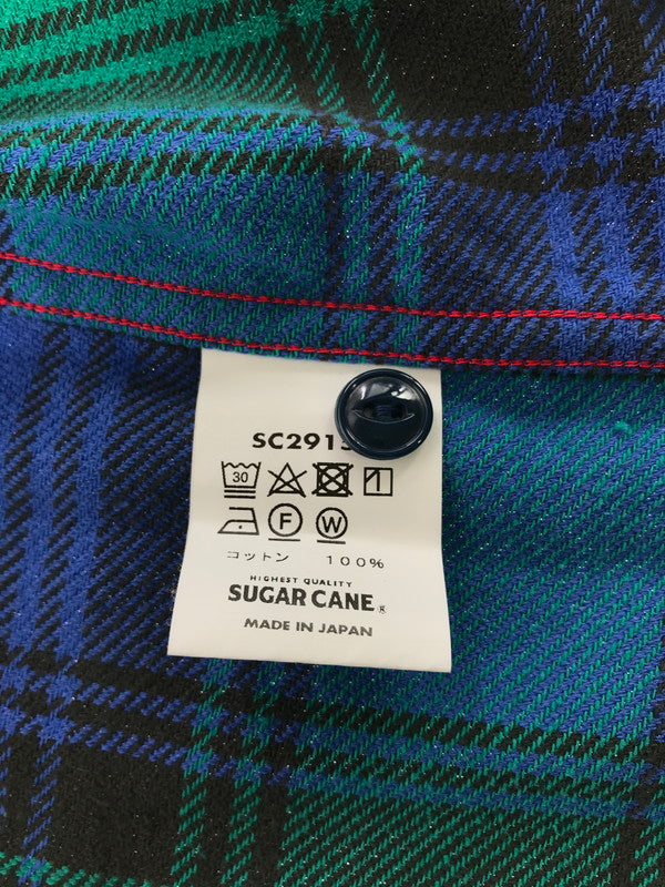 【中古品】【メンズ】 SUGAR CANE シュガーケーン TWILL CHECK WORK SHIRT SC29152 ツイル チェック ワークシャツ 長袖シャツ 145-260925-na-14-tagh サイズ：XL カラー：マルチカラー 万代Net店