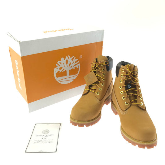 【中古美品】【メンズ】 TIMBERLAND ティンバーランド 6INCH PREMIUM BOOT 010061 6インチ プレミアム ブーツ 靴 164-260627-na-09-tagh サイズ：8.5 カラー：WHEAT 万代Net店