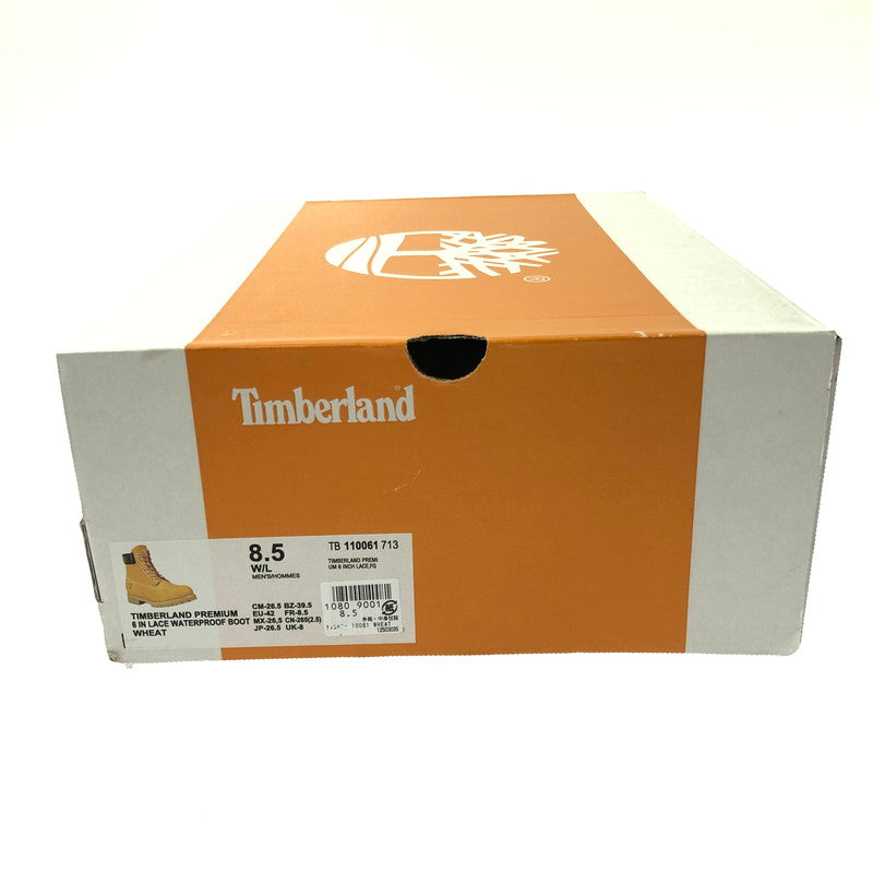 【中古美品】【メンズ】 TIMBERLAND ティンバーランド 6INCH PREMIUM BOOT 010061 6インチ プレミアム ブーツ 靴 164-260627-na-09-tagh サイズ：8.5 カラー：WHEAT 万代Net店