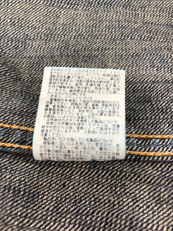 【中古品】【メンズ】 THE FLAT HEAD ザフラットヘッド DENIM WESTERN L/S SHIRT デニム ウエスタン シャツ 長袖シャツ 145-261001-na-22-tagh サイズ：L(40) カラー：インディゴ 万代Net店