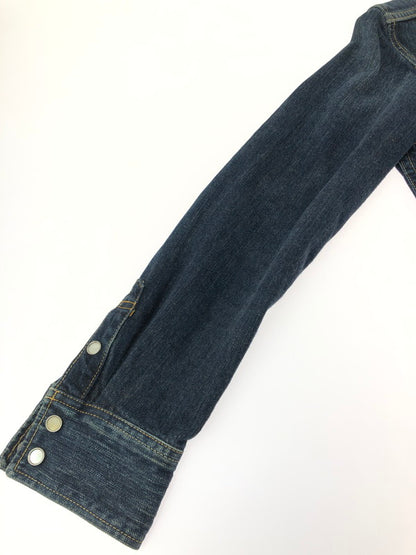 【中古品】【メンズ】 THE FLAT HEAD ザフラットヘッド DENIM WESTERN L/S SHIRT デニム ウエスタン シャツ 長袖シャツ 145-261001-na-22-tagh サイズ：L(40) カラー：インディゴ 万代Net店