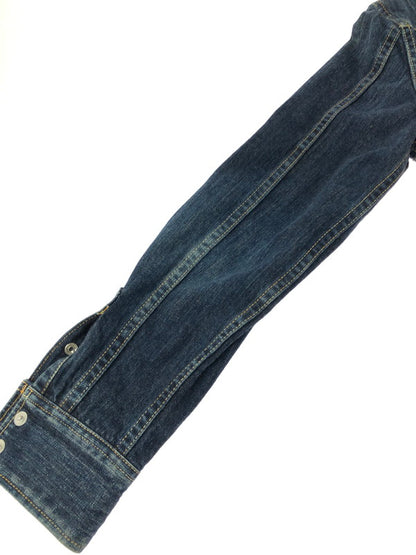 【中古品】【メンズ】 THE FLAT HEAD ザフラットヘッド DENIM WESTERN L/S SHIRT デニム ウエスタン シャツ 長袖シャツ 145-261001-na-22-tagh サイズ：L(40) カラー：インディゴ 万代Net店