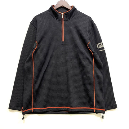 【中古品】【メンズ】 HUGO BOSS ヒューゴボス MCLAREN HALF ZIP TRAINER マクラーレン ハーフ ジップ トレーナー トップス 長袖 141-260714-cs-14-izu サイズ：XL カラー：ブラック 万代Net店