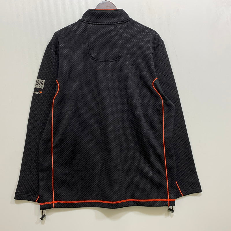 【中古品】【メンズ】 HUGO BOSS ヒューゴボス MCLAREN HALF ZIP TRAINER マクラーレン ハーフ ジップ トレーナー トップス 長袖 141-260714-cs-14-izu サイズ：XL カラー：ブラック 万代Net店