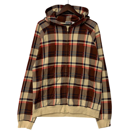 【中古品】【メンズ】 A BATHING APE アベイシングエイプ PIRATE STORE 限定 ZIP UP HOODED SWEATSHIRT パイレーツ ストア ジップ アップ フーデッド スウェットシャツ パーカー トップス 142-260616-kh-04-izu サイズ：L カラー：マルチ 万代Net店