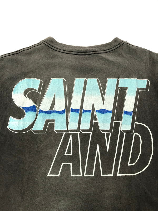 【中古品】【メンズ】 SAINT MICHAEL セント マイケル × WIND AND SEA ウィンダンシー 21AW SS T-SHIRT SM-A21-0000-062 ショートスリーブ Tシャツ 142-260523-rt-18-tagh サイズ：S カラー：グレー 万代Net店