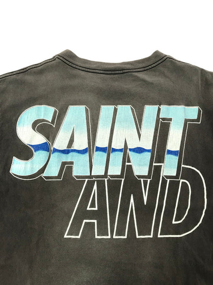 【中古品】【メンズ】 SAINT MICHAEL セント マイケル × WIND AND SEA ウィンダンシー 21AW SS T-SHIRT SM-A21-0000-062 ショートスリーブ Tシャツ 142-260523-rt-18-tagh サイズ：S カラー：グレー 万代Net店