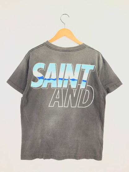 【中古品】【メンズ】 SAINT MICHAEL セント マイケル × WIND AND SEA ウィンダンシー 21AW SS T-SHIRT SM-A21-0000-062 ショートスリーブ Tシャツ 142-260523-rt-18-tagh サイズ：S カラー：グレー 万代Net店