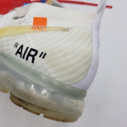 【中古品】【メンズ】 NIKE ナイキ × OFF-WHITE オフホワイト AIR VAPORMAX FK AA3831-100 エア ヴェイパーマックス フライニット コラボ スニーカー シューズ 靴 160-260603-ay-03-izu サイズ：27.5cm カラー：WHITE/BLACK-TOTAL ORANGE 万代Net店