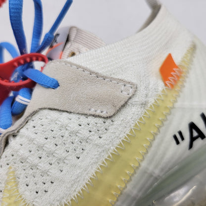 【中古品】【メンズ】 NIKE ナイキ × OFF-WHITE オフホワイト AIR VAPORMAX FK AA3831-100 エア ヴェイパーマックス フライニット コラボ スニーカー シューズ 靴 160-260603-ay-03-izu サイズ：27.5cm カラー：WHITE/BLACK-TOTAL ORANGE 万代Net店