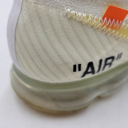 【中古品】【メンズ】 NIKE ナイキ × OFF-WHITE オフホワイト AIR VAPORMAX FK AA3831-100 エア ヴェイパーマックス フライニット コラボ スニーカー シューズ 靴 160-260603-ay-03-izu サイズ：27.5cm カラー：WHITE/BLACK-TOTAL ORANGE 万代Net店