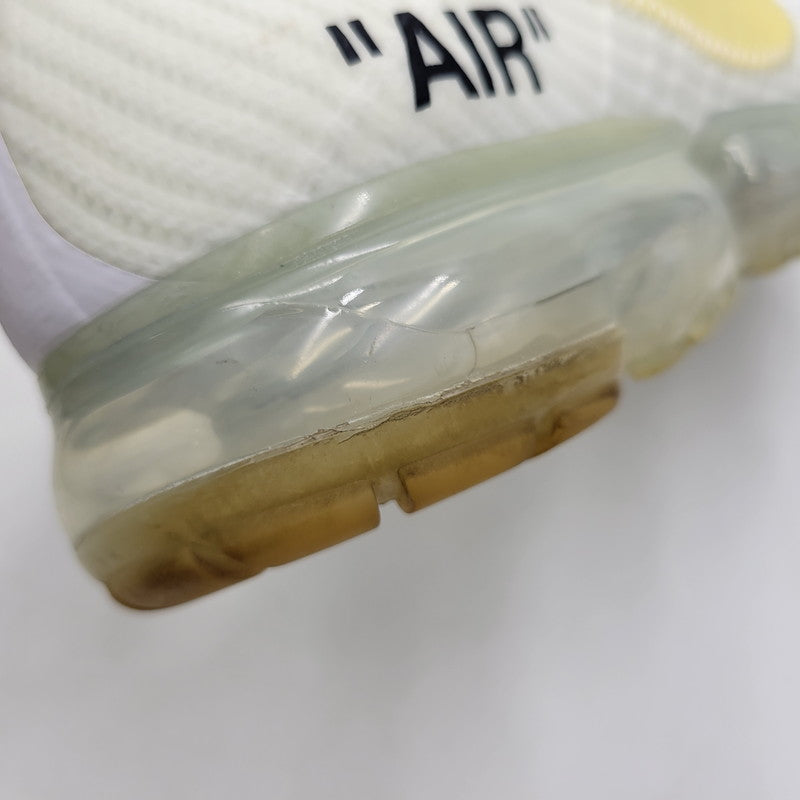 【中古品】【メンズ】 NIKE ナイキ × OFF-WHITE オフホワイト AIR VAPORMAX FK AA3831-100 エア ヴェイパーマックス フライニット コラボ スニーカー シューズ 靴 160-260603-ay-03-izu サイズ：27.5cm カラー：WHITE/BLACK-TOTAL ORANGE 万代Net店