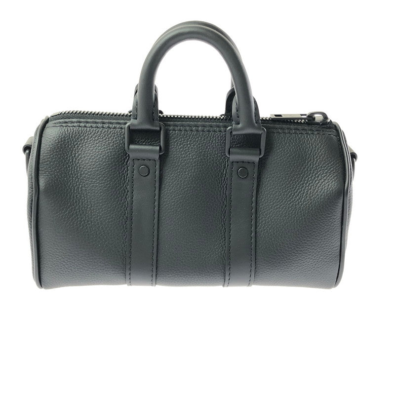 【中古美品】【メンズ】 LOUIS VUITTON ルイ・ヴィトン AEROGRAM KEEPALL XS M80950 アエログラム キーポルXS ミニボストンバッグ 鞄 179-260618-rt-09-tagh カラー：ブラック 万代Net店