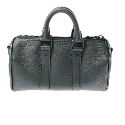 【中古美品】【メンズ】 LOUIS VUITTON ルイ・ヴィトン AEROGRAM KEEPALL XS M80950 アエログラム キーポルXS ミニボストンバッグ 鞄 179-260618-rt-09-tagh カラー：ブラック 万代Net店