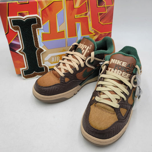 【中古品】【メンズ/レディース】 NIKE ナイキ × NIGO ニゴー AIR FORCE 3 LOW SP HQ0260-201 エア フォース 3 ロー SP スニーカー シューズ 靴 160-260522-as-08-izu サイズ：26cm カラー：BAROQUE BROWN/FIR-HEMP-PECAN 万代Net店