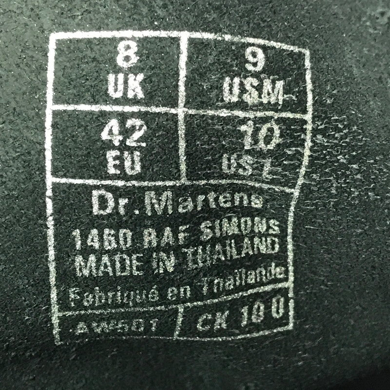 【中古美品】【メンズ】 DR.MARTENS ドクターマーチン × RAF SIMONS ラフシモンズ THE 1460 REMASTERED 25926001 リマスタレード ブーツ 靴 164-260622-na-18-tagh サイズ：UK 8 US M 9 カラー：BLACK 万代Net店