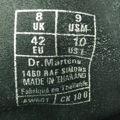【中古美品】【メンズ】 DR.MARTENS ドクターマーチン × RAF SIMONS ラフシモンズ THE 1460 REMASTERED 25926001 リマスタレード ブーツ 靴 164-260622-na-18-tagh サイズ：UK 8 US M 9 カラー：BLACK 万代Net店