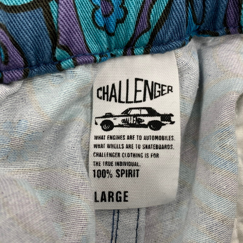 【中古美品】【メンズ】 CHALLENGER チャレンジャー CLG-PT024-008 PAISLEY COTTON TWILL SHORTS ペイズリー コットン ツイル ショーツ ショートパンツ ボトムス 153-260616-kh-06-izu サイズ：L カラー：マルチ 万代Net店