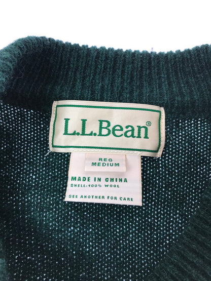 【中古品】【メンズ】 L.L.BEAN エルエルビーン WOOLWICH SWEATER SCRIPT LOGO 3575-4043 ウーリッジ セーター スクリプト ロゴ ニット 144-260925-na-05-tagh サイズ：M カラー：グリーン 万代Net店