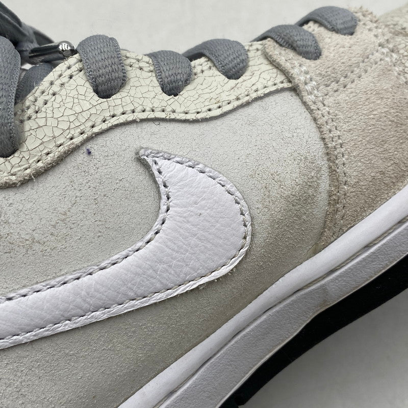 【中古品】【メンズ/レディース】 NIKE SB ナイキエスビー × ANTIHERO アンタイヒーロー HM5837-100 DUNK HIGH QS ダンク ハイ スニーカー 靴 160-260423-kh-10-izu サイズ：26 カラー：WHITE/WHITE-BLACK 万代Net店