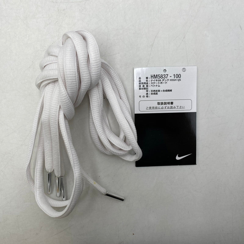 【中古品】【メンズ/レディース】 NIKE SB ナイキエスビー × ANTIHERO アンタイヒーロー HM5837-100 DUNK HIGH QS ダンク ハイ スニーカー 靴 160-260423-kh-10-izu サイズ：26 カラー：WHITE/WHITE-BLACK 万代Net店