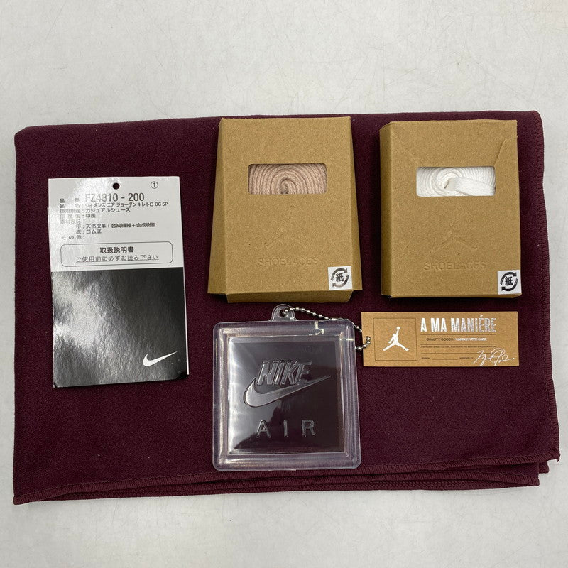 【中古品】【メンズ】 NIKE × A MA MANIERE ナイキ×アママニエール FZ4810-200 WOMEN'S AIR JORDAN 4 RETRO OG SP ウィメンズ エア ジョーダン レトロ オージー スニーカー シューズ 靴 160-260613-cs-06-izu サイズ：26.5cm カラー：FOSSIL STONE/MTLC PEWTER 万代Net店