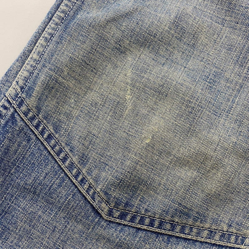 【中古品】【メンズ】 BOWWOW バウワウ US ARMY M35 DENIM TROUSERS ユーエスアーミー デニム トラウザーズ パンツ ボトムス ズボン 151-260618-cs-10-izu サイズ：XXXL カラー：インディゴ 万代Net店