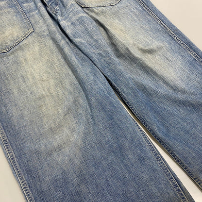 【中古品】【メンズ】 BOWWOW バウワウ US ARMY M35 DENIM TROUSERS ユーエスアーミー デニム トラウザーズ パンツ ボトムス ズボン 151-260618-cs-10-izu サイズ：XXXL カラー：インディゴ 万代Net店