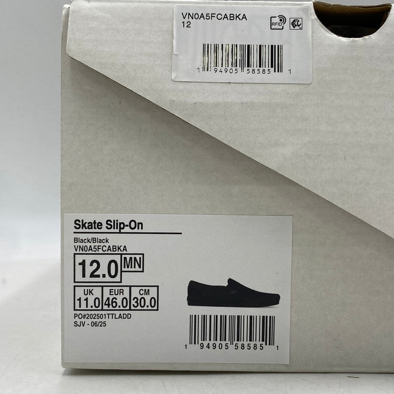 【中古品】【メンズ】 VANS バンズ VN0A5FCABKA SKATE SLIP-ON スケート スリッポン スニーカー シューズ 靴 162-260429-cs-11-izu サイズ：30cm カラー：ブラック 万代Net店