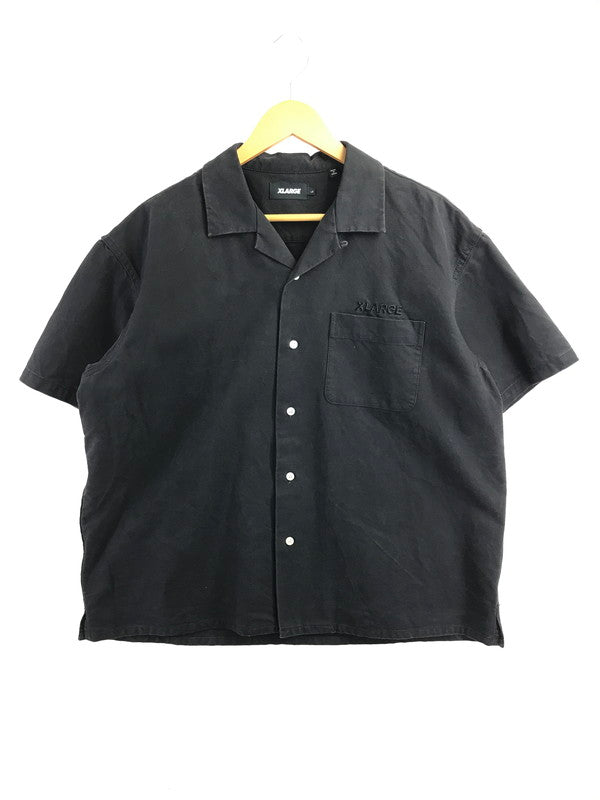 【中古品】【メンズ】 XLARGE エクストララージ S/S OG WORK SHIRT 101221014004 ワークシャツ 半袖シャツ 142-260925-na-11-tagh サイズ：L カラー：ブラック 万代Net店