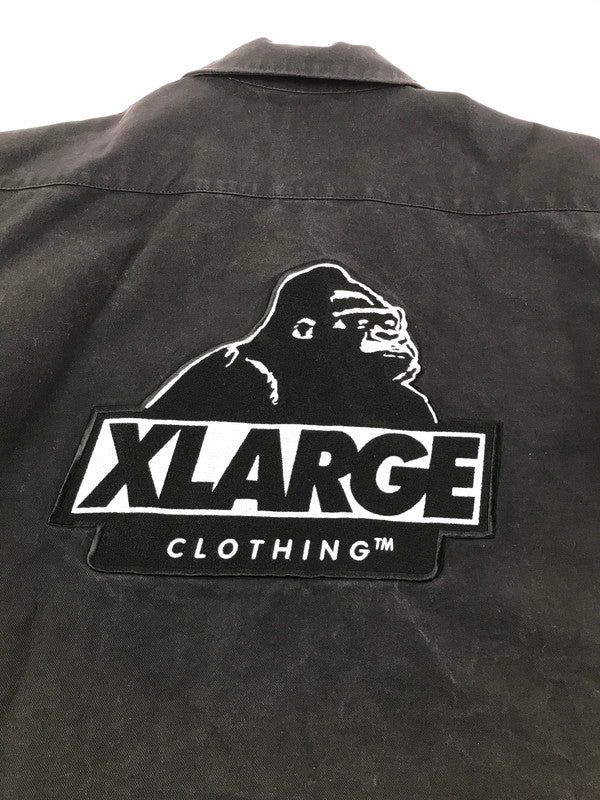 【中古品】【メンズ】 XLARGE エクストララージ S/S OG WORK SHIRT 101221014004 ワークシャツ 半袖シャツ 142-260925-na-11-tagh サイズ：L カラー：ブラック 万代Net店