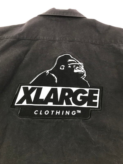 【中古品】【メンズ】 XLARGE エクストララージ S/S OG WORK SHIRT 101221014004 ワークシャツ 半袖シャツ 142-260925-na-11-tagh サイズ：L カラー：ブラック 万代Net店