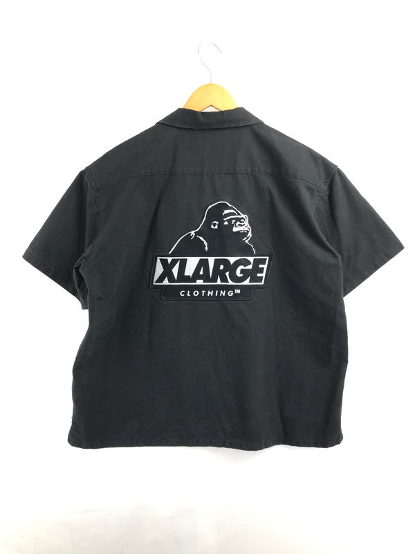 【中古品】【メンズ】 XLARGE エクストララージ S/S OG WORK SHIRT 101221014004 ワークシャツ 半袖シャツ 142-260925-na-11-tagh サイズ：L カラー：ブラック 万代Net店