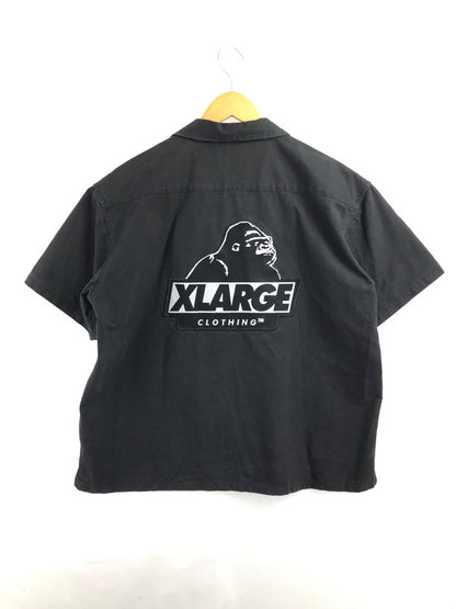 【中古品】【メンズ】 XLARGE エクストララージ S/S OG WORK SHIRT 101221014004 ワークシャツ 半袖シャツ 142-260925-na-11-tagh サイズ：L カラー：ブラック 万代Net店