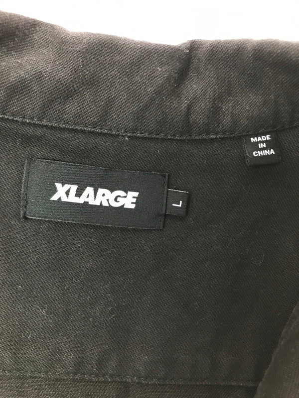【中古品】【メンズ】 XLARGE エクストララージ S/S OG WORK SHIRT 101221014004 ワークシャツ 半袖シャツ 142-260925-na-11-tagh サイズ：L カラー：ブラック 万代Net店