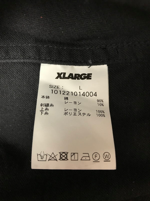 【中古品】【メンズ】 XLARGE エクストララージ S/S OG WORK SHIRT 101221014004 ワークシャツ 半袖シャツ 142-260925-na-11-tagh サイズ：L カラー：ブラック 万代Net店