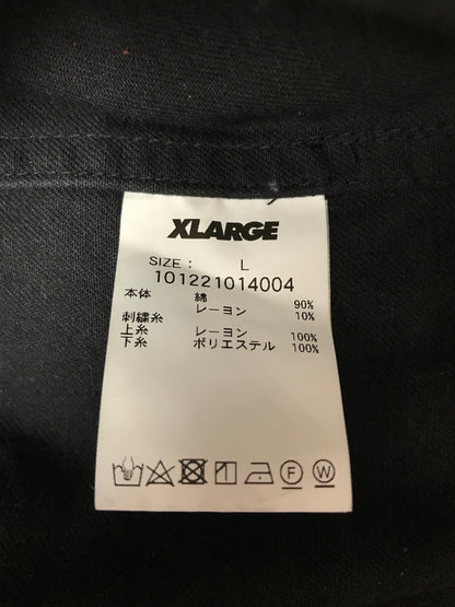 【中古品】【メンズ】 XLARGE エクストララージ S/S OG WORK SHIRT 101221014004 ワークシャツ 半袖シャツ 142-260925-na-11-tagh サイズ：L カラー：ブラック 万代Net店