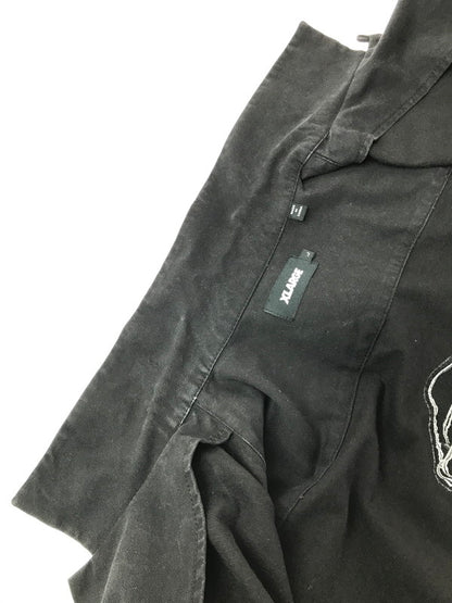 【中古品】【メンズ】 XLARGE エクストララージ S/S OG WORK SHIRT 101221014004 ワークシャツ 半袖シャツ 142-260925-na-11-tagh サイズ：L カラー：ブラック 万代Net店