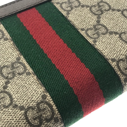 【中古品】【レディース】 GUCCI グッチ オフディア GG ジップアラウンドウォレット 523154 96IWG 8745 長財布 181-260613-na-10-tagh カラー：ベージュ/ブラウン系 万代Net店