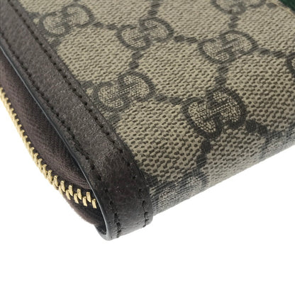 【中古品】【レディース】 GUCCI グッチ オフディア GG ジップアラウンドウォレット 523154 96IWG 8745 長財布 181-260613-na-10-tagh カラー：ベージュ/ブラウン系 万代Net店