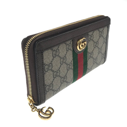 【中古品】【レディース】 GUCCI グッチ オフディア GG ジップアラウンドウォレット 523154 96IWG 8745 長財布 181-260613-na-10-tagh カラー：ベージュ/ブラウン系 万代Net店