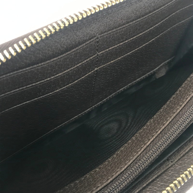 【中古品】【レディース】 GUCCI グッチ オフディア GG ジップアラウンドウォレット 523154 96IWG 8745 長財布 181-260613-na-10-tagh カラー：ベージュ/ブラウン系 万代Net店
