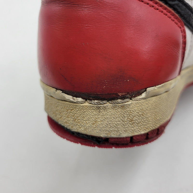 【現状渡し品】【メンズ/レディース】 NIKE ナイキ 130207 101 観賞用 AIR JORDAN 1 RETRO HIGH CHICAGO (1994) エア ジョーダン 1 レトロ ハイ シカゴ スニーカー 靴 160-260526-kh-14-izu サイズ：25 カラー：WHITE/BLACK-RED 万代Net店