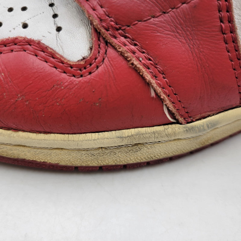 【現状渡し品】【メンズ/レディース】 NIKE ナイキ 130207 101 観賞用 AIR JORDAN 1 RETRO HIGH CHICAGO (1994) エア ジョーダン 1 レトロ ハイ シカゴ スニーカー 靴 160-260526-kh-14-izu サイズ：25 カラー：WHITE/BLACK-RED 万代Net店